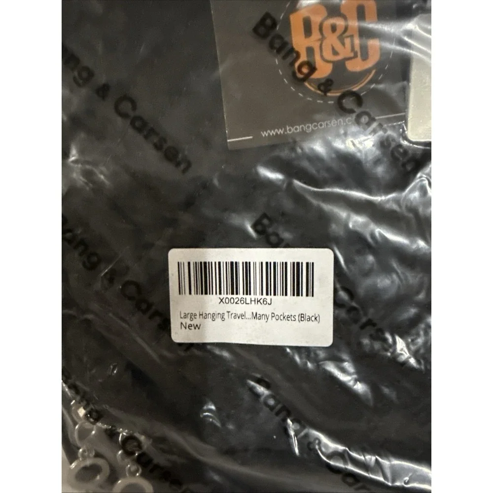 B&C Large Hanging Travel Orginzer Bag Black Multi-pockets